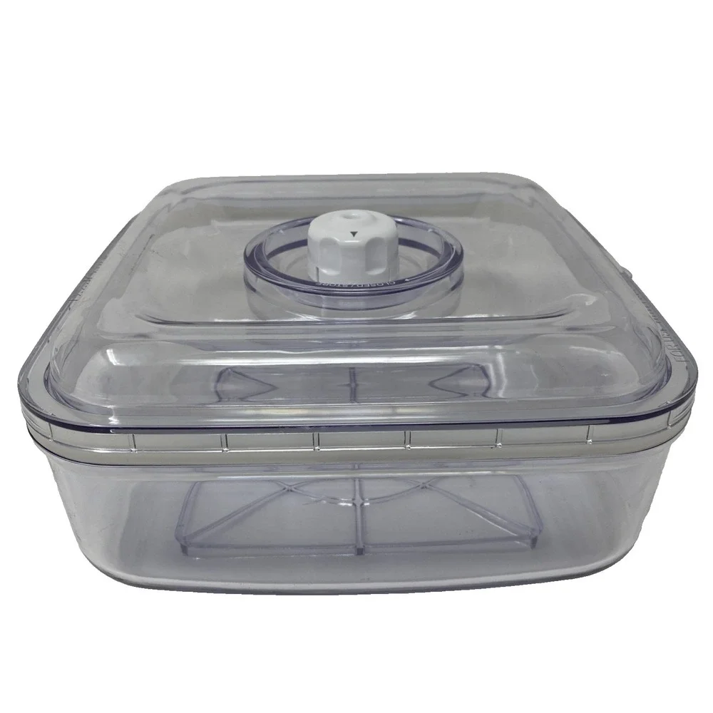 FoodSaver 2.25 Qt Square Vacuum Seal Marinating Canister Clear - Great Condition